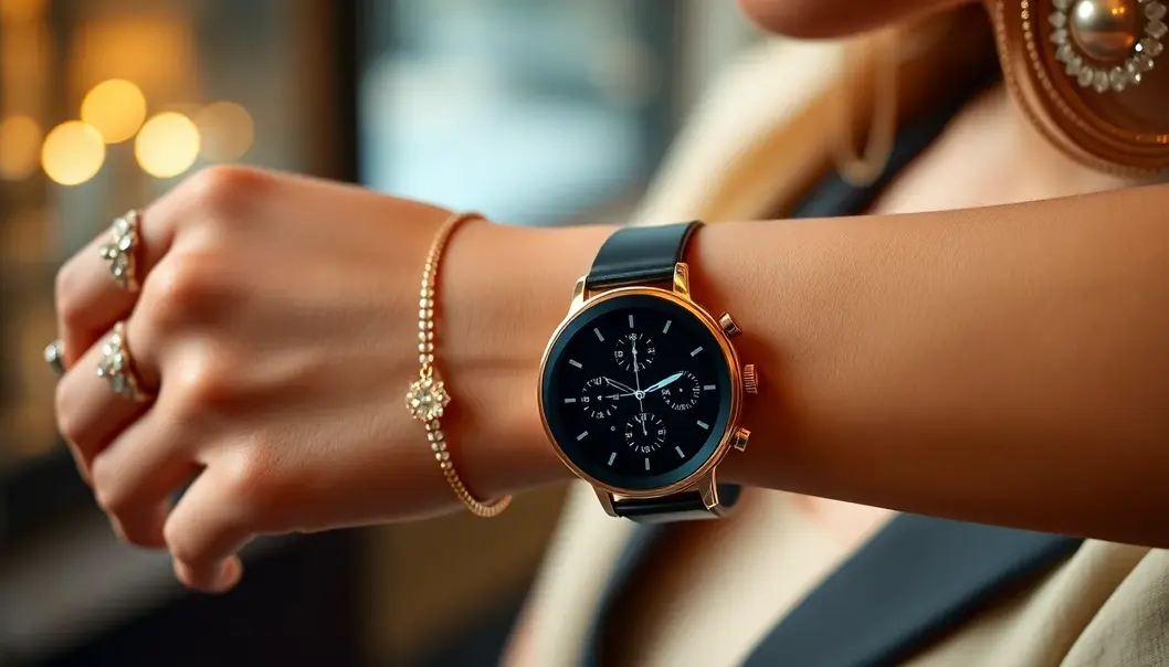 Sleek smartwatch: The ultimate fusion of tech and fashion.